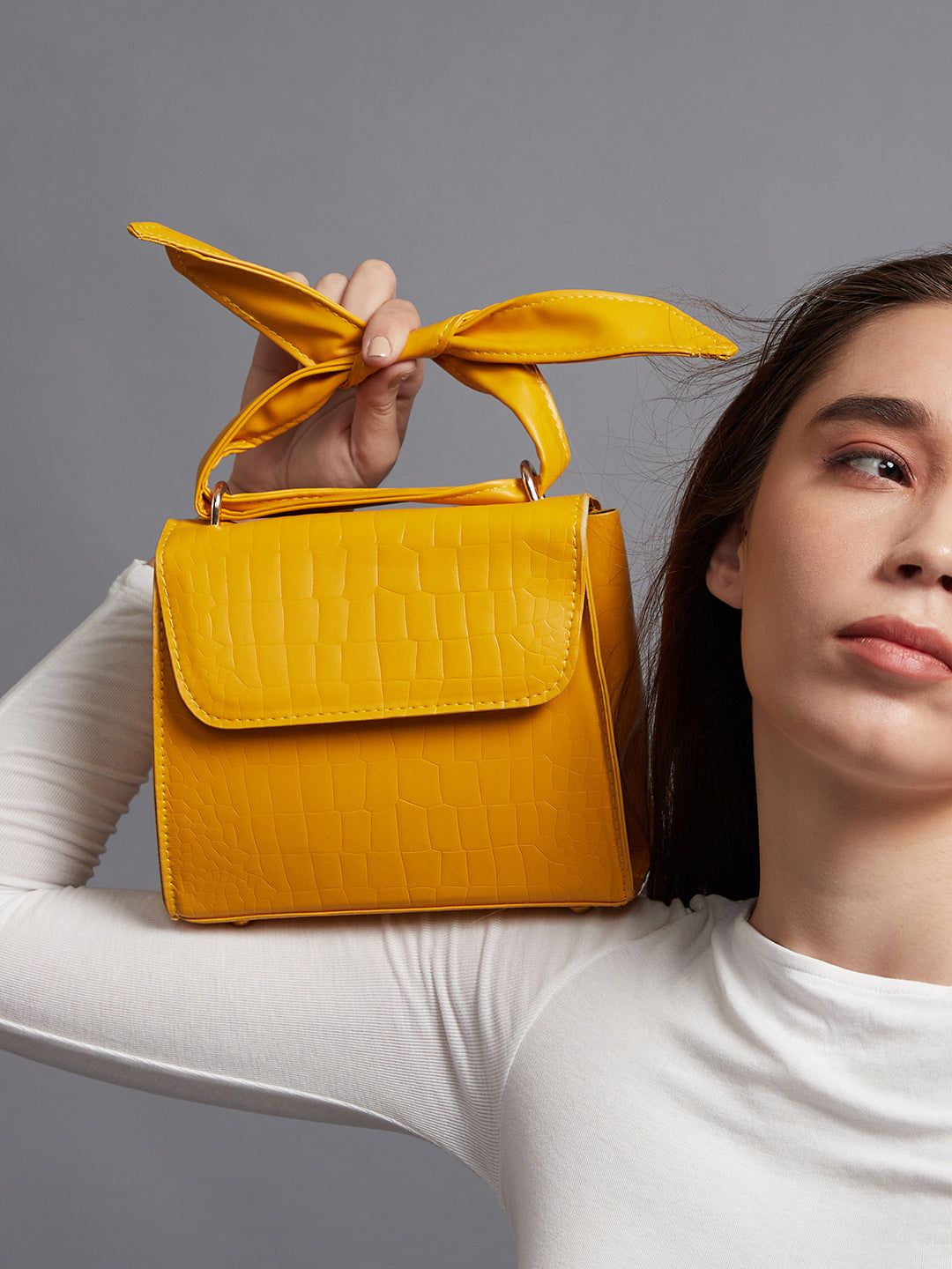 Fiorella Yellow Cross Body Bag-Sling Bag