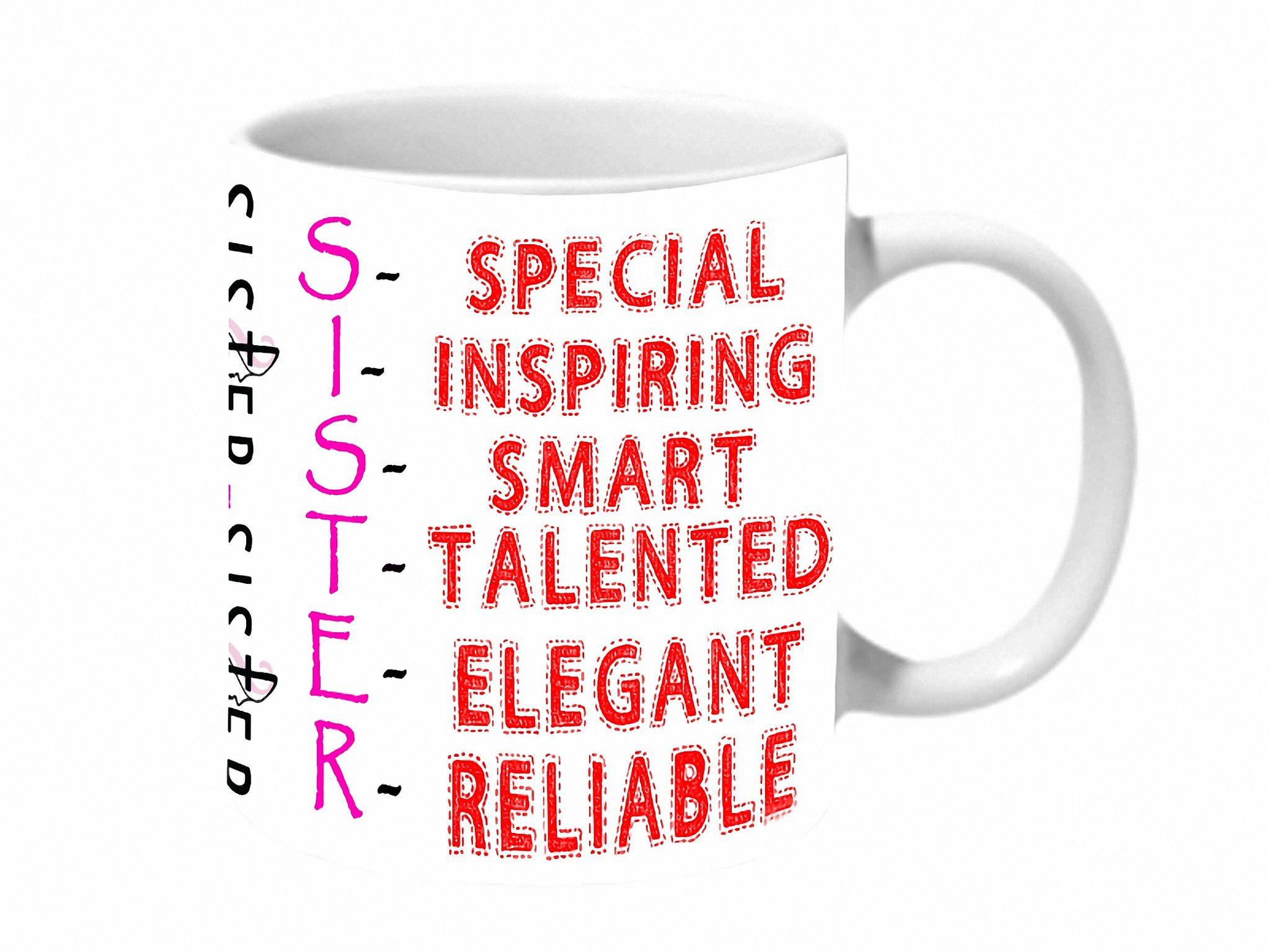 Multicolor Sister Ceramic Mug