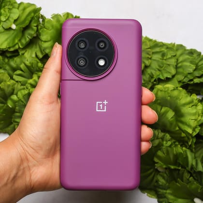Dark Purple Original Silicone Case For Oneplus 11