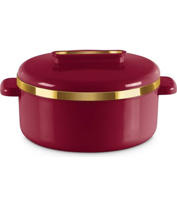 Milton Curve 1500 Inner Stainless Steel Casserole, 1300 ml, Maroon
