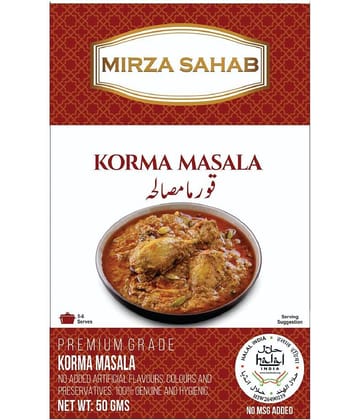 Mirza Sahab Korma Masala Instant Mix 50 gm Pack of 4