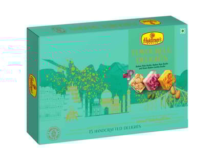 Haldiram's Flavourful Delights (Assorted Badam Burfee) Packed Sweets - 500 Gm - Pack of 2