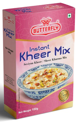 Butterfly Instant Kheer Mix, 100g  by Butterfly Dessert Mixes and Bakery Needs.