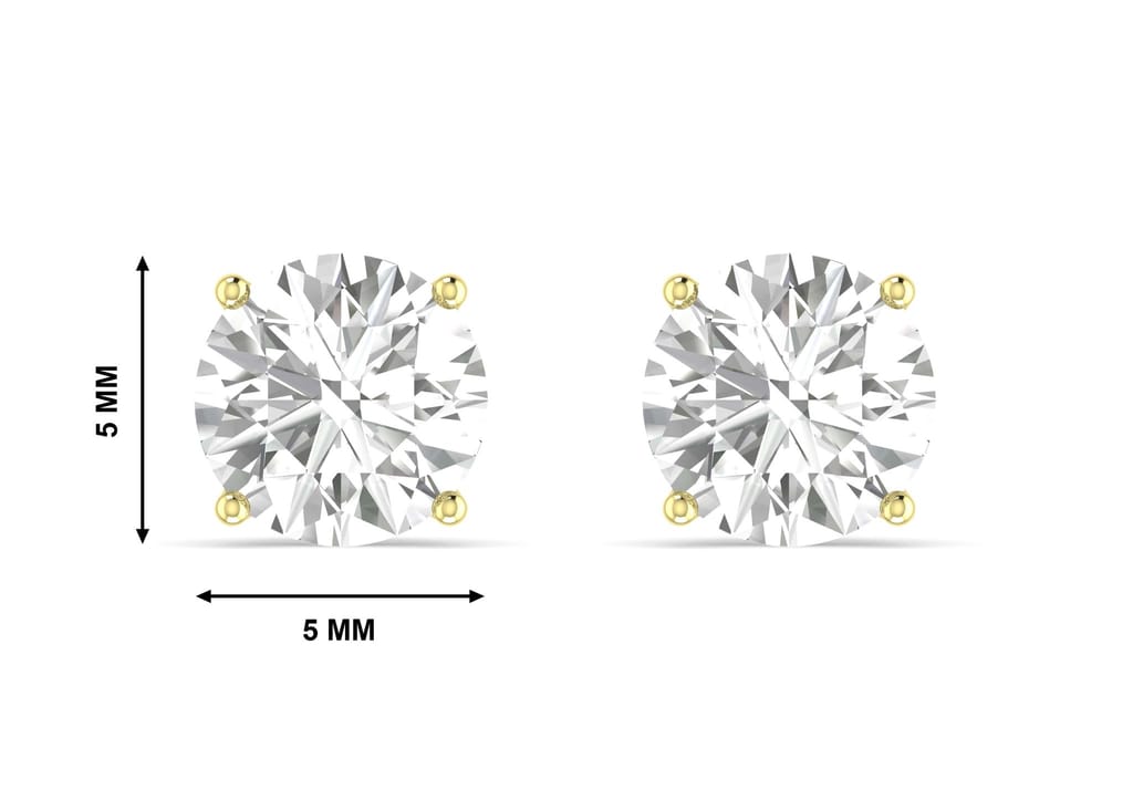 Round Solitaire Studs