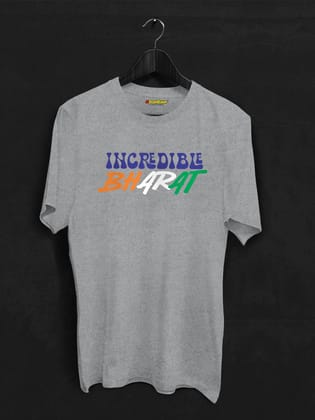 Incredible Bharat Cotton T-shirt-Grey / XS