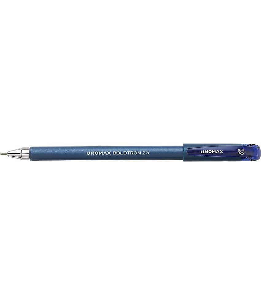 UNOMAX Boldtron 2X 1.0MM Blue Ball Pen (Pack of 30, Blue)