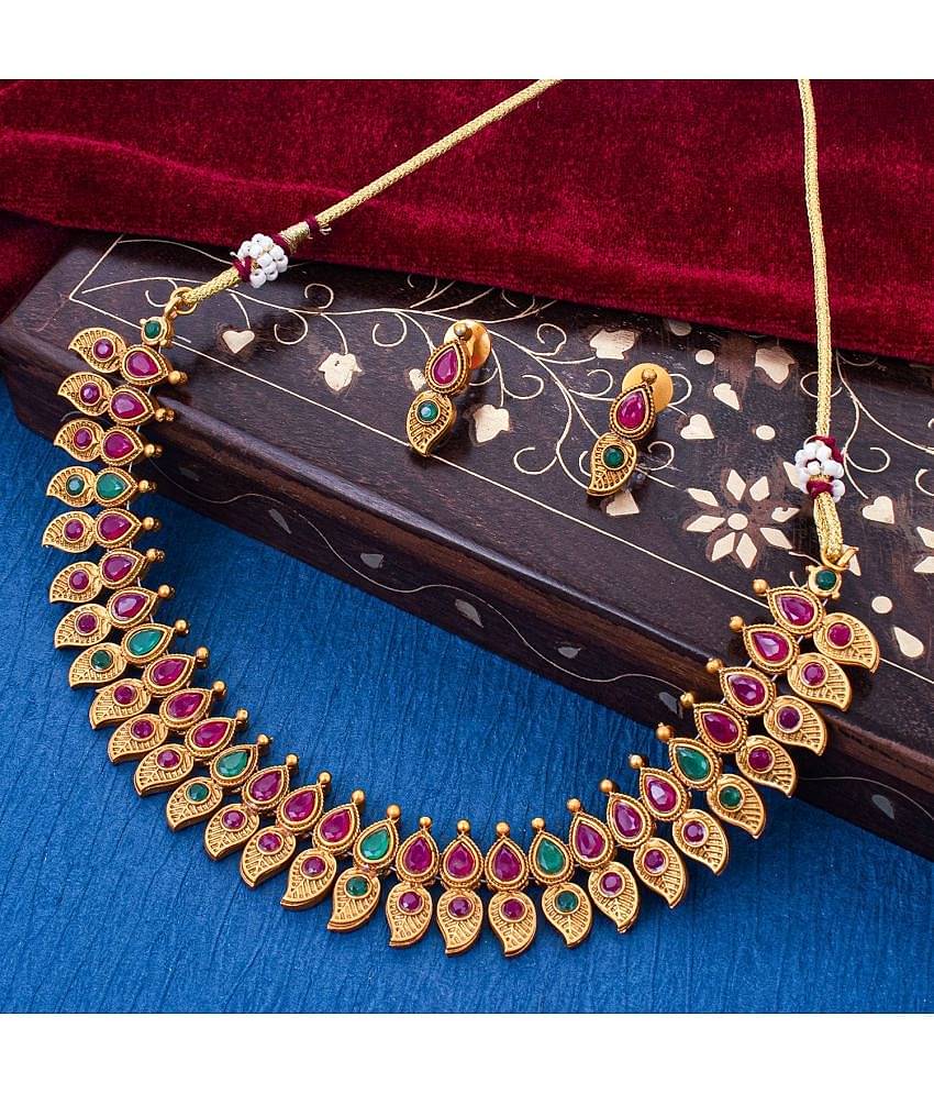 Sukkhi Alloy Multi Color Traditional Necklaces Set Collar