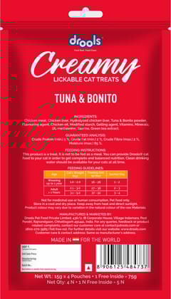 Drools Creamy Tuna &amp; Bonito 5 Sticks