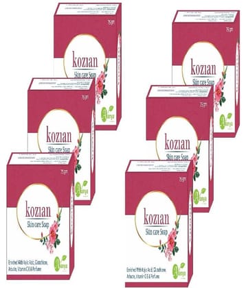 KOZIAN Antibacterial remove dead skin, sun protection soap Bathing Bar for All Skin Type ( Pack of 6 )