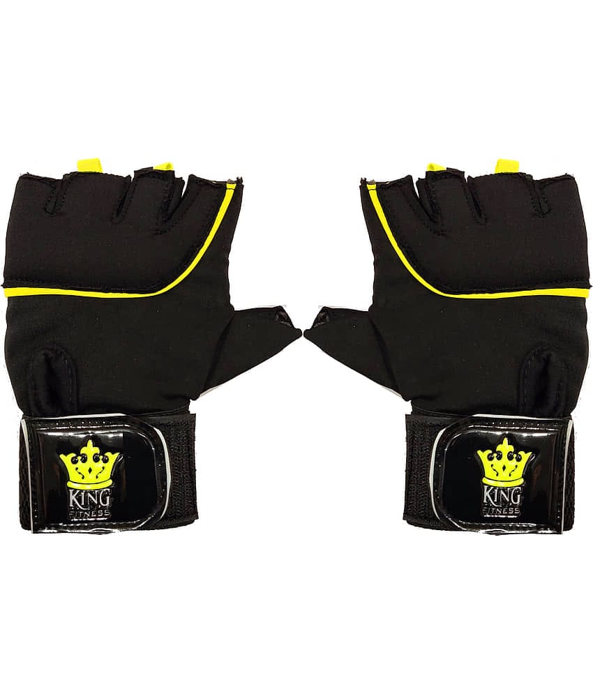 Vinto Black Gym Gloves
