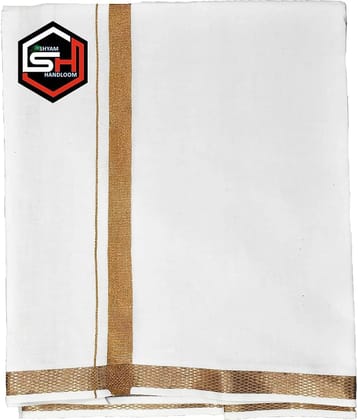 Shyam Handloom Cotton Mens Lungi White ( Pack of 1 ) - None