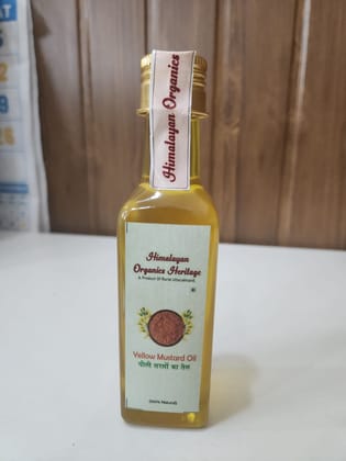 Himalyan Organics Heritage Pure Yellow Mustard Oil From Rural Uttarakhand (Pack of 10)