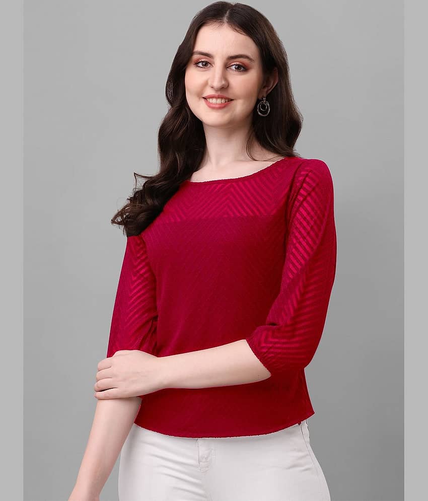 Sheetal associates Women's Georgette Regular Top ( Pink )