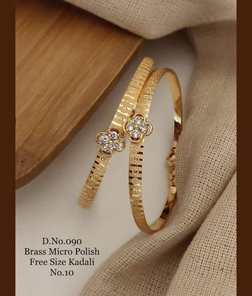 Shivay Fashion Gold Bangle Set ( Pack of 1 )