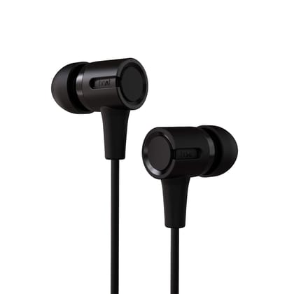 Boat Bassheads 102 in Ear Wired Earphones with Mic(Charcoal Black) Charcoal Black / One Size