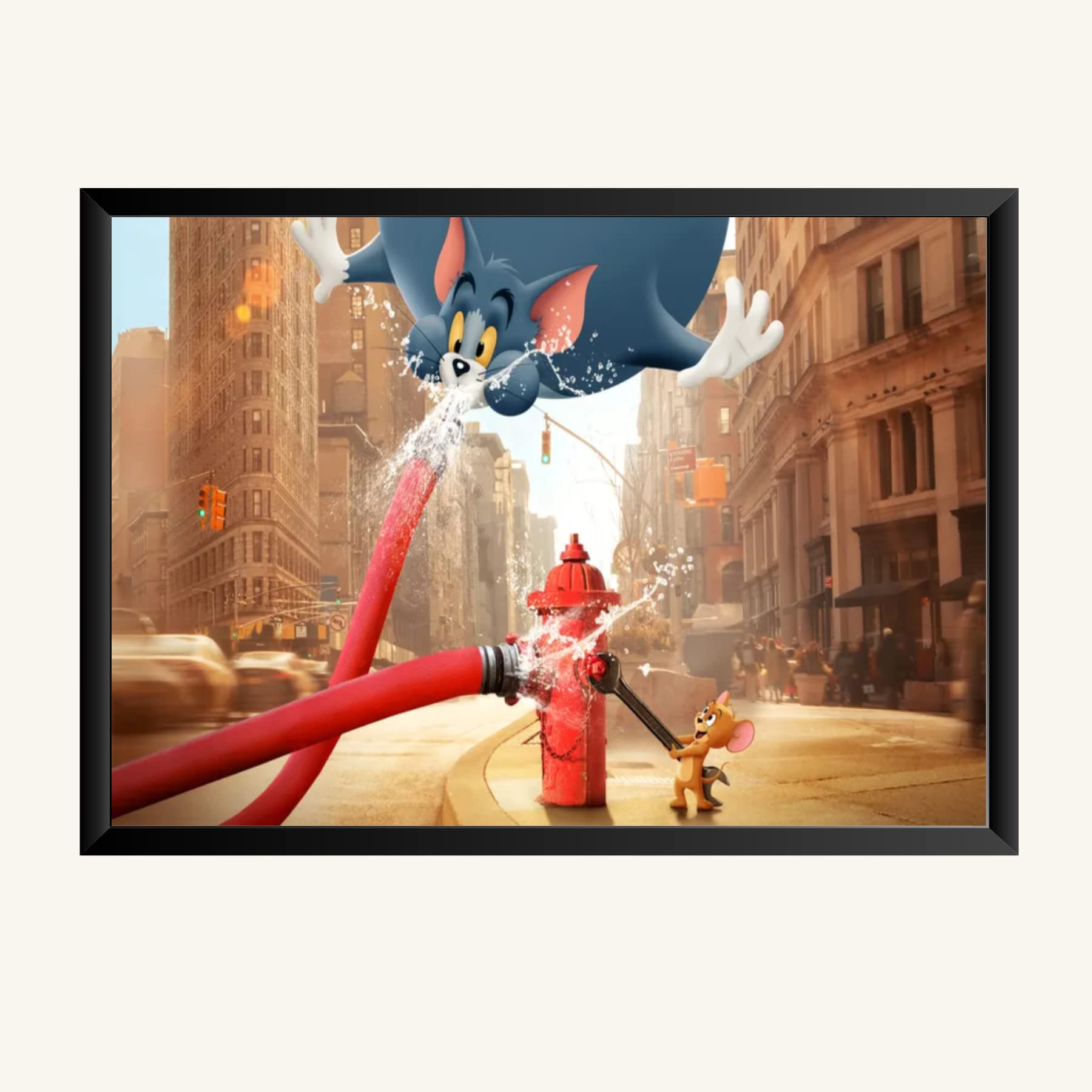 NOKKES Tom And Jerry Photo Frame Wall Poster 8X12 In Printed Poster Photo Paper 300Gsm Photo Frame For Wall Decoration _30