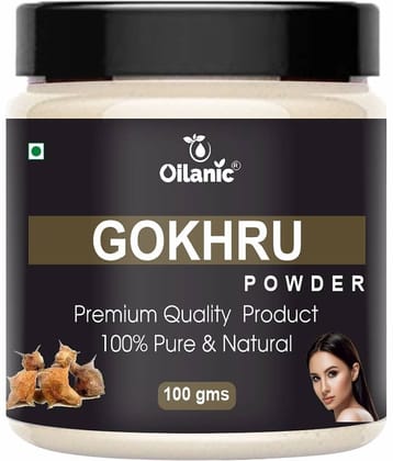 Oilanic Natural Gokhru Powder For Haircare Face Mask Masks 100 gm