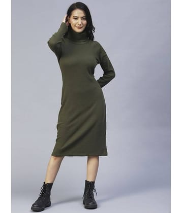 Rigo - Maroon Cotton Women's Bodycon Dress ( Pack of 1 )
