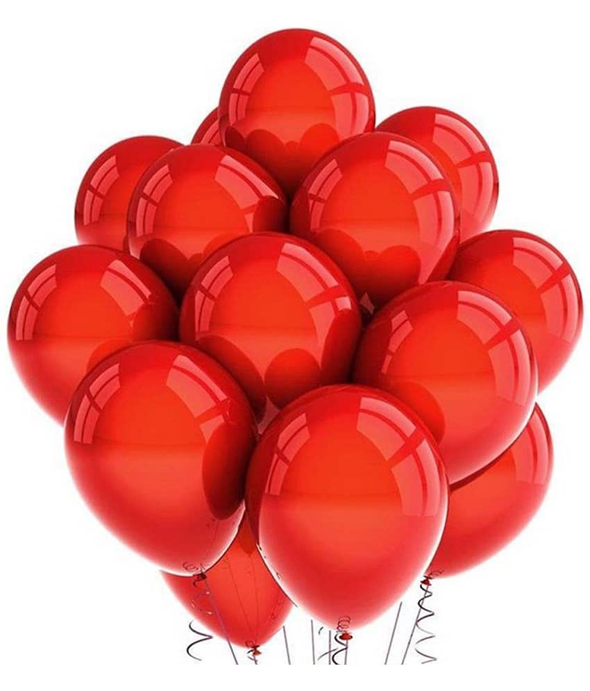 Kiran Enterprises Red Balloons - Pack of 50