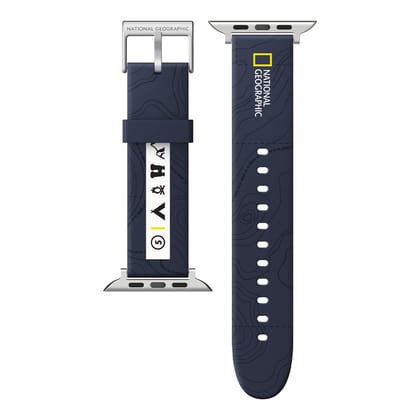 Nat Geo 22mm (Apple Watch 42/44/45) |Smart Watch Strap (Apple Watch)-Topo Navy