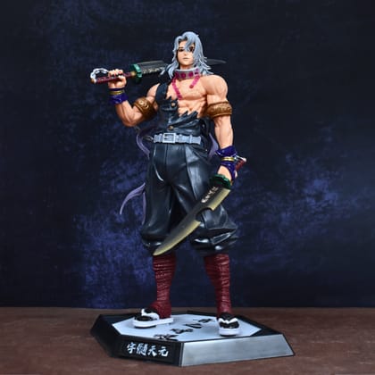 Sound Hashira Tengen Uzui Action Figure with Stand (30 cm Height) - Demon Slayer