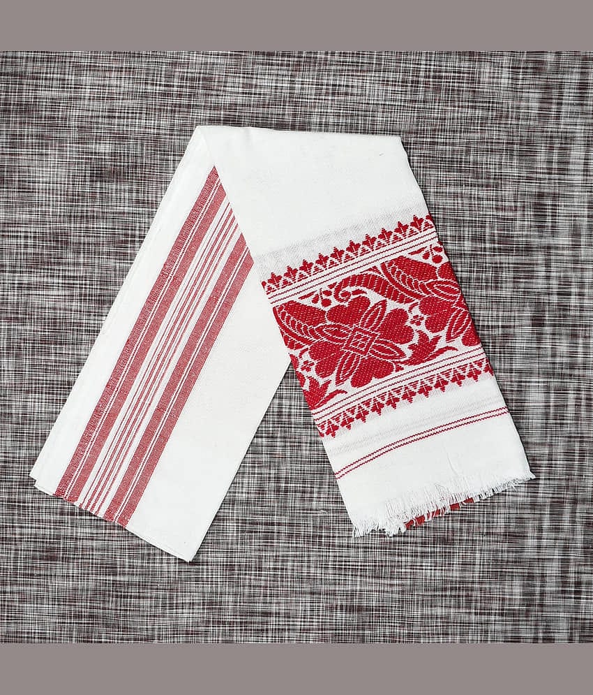 Shyam Handloom Pack of 1 Cotton Below 300 -GSM Bath Towel ( Maroon )