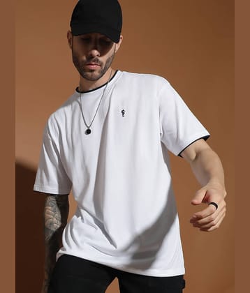 EPPE Pack of 1 Cotton Oversized Fit Men's T-Shirt ( White )