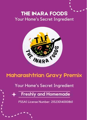 The Inara Foods Maharashtrian Gravy Premix Goda Masala Base Spicy Curry Mix 100g