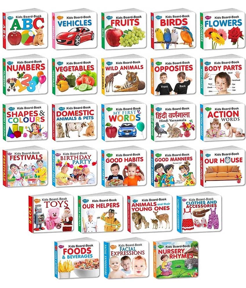 My First Library All In One Combo of Kids Board Books | Pack of 27 Books