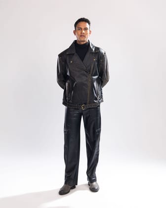 2-in-1 Rub-Off Biker Jacket-S