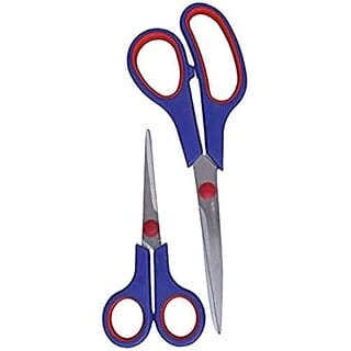 Multipurpose Stainless Steel Scissors with Soft Grip Plastic Handle