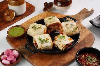 Haryali chaap roll