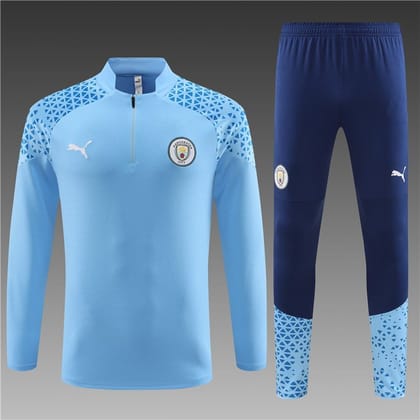 Manchester City Blue Training Suit 23 24 Season-S