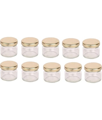 Somil - Storage Container Glass Transparent Tea/Coffee/Sugar Container ( Set of 10 )