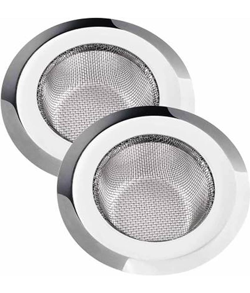 Shree Krishna Stainless Steel Sink Strainer/Jali (Size-3) Silver 4inch Steel Angle Cock