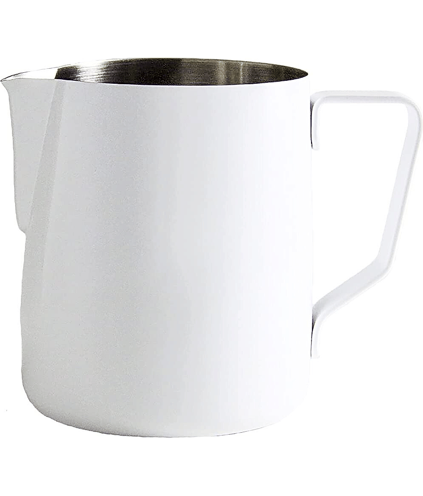 Dynore 1 Milk Jug Stainless Steel Jugs 800 mL White