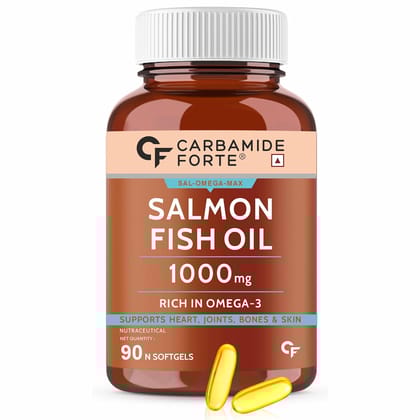 Carbamide Forte Salmon Fish Oil Omega3, 1000mg, 90 softgels