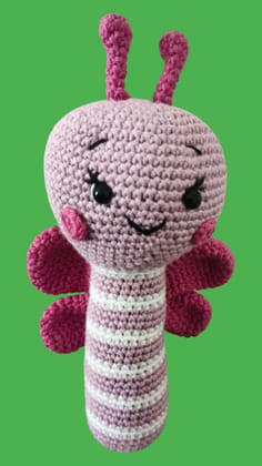 Butterfly Crochet Rattle Toy