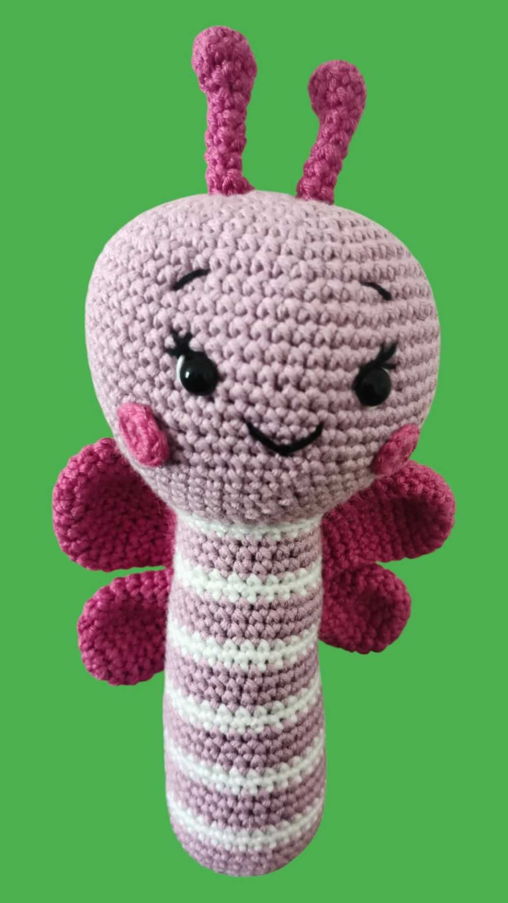 Butterfly Crochet Rattle Toy