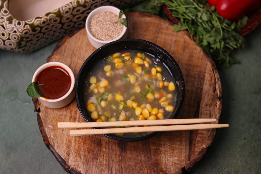 Chicken sweet corn soup