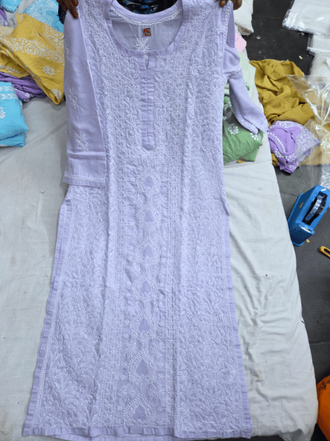 Kurti Voile Cotton Panel Jaali