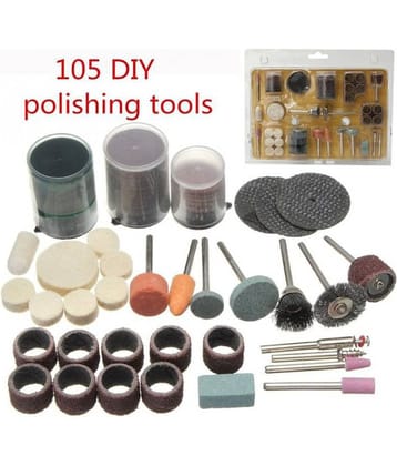 105 Pieces Rotary Power Tool Set Mini Drill Kit Fits 18 Shank Sanding Polishing