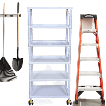 6 Shelves Storage Clothes Storage Rack Quick Wardrobe/Cabinet/Multipurpose Storage Rack, Foldable, Collapsible Fabric Wardrobe Organizer with Wheels White (6-Layer)