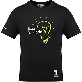 Fastbend Mens Black Printed Cotton Blend Round Neck T-Shirt