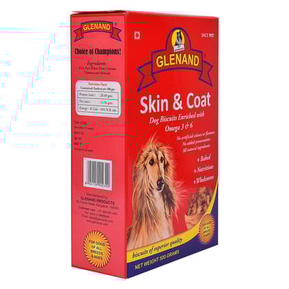 Glenand Skin And Coat Biscuit 500g
