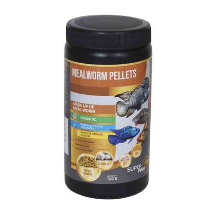 Superfish Meal Worm Pellets, 100 gm