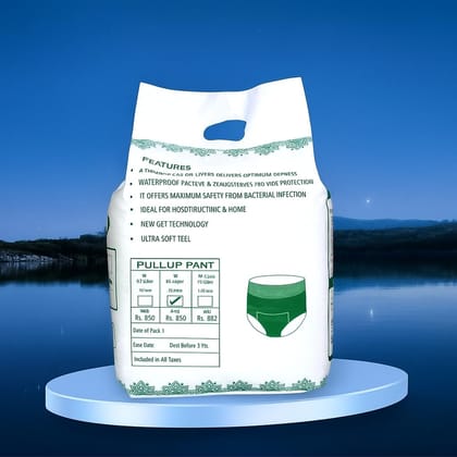 A Care Touch Adult Diapers for Men & Women ?Super Absorbent, Leak proof Incontinence Briefs, Soft & Comfortable, M-L Size, 2-Pack,10 piece in one pack, Ideal for Overnight Protection, Skin-Friendly