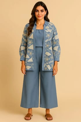 Denim Threadwork 3Piece Cord Set