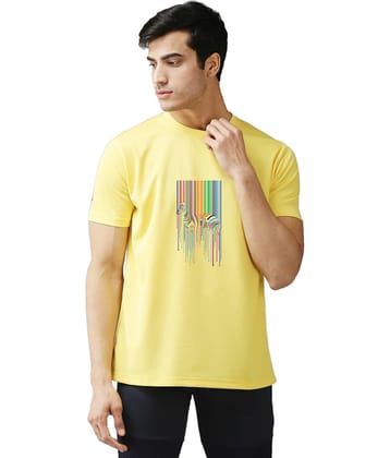 EPPE Pack of 1 Polyester Regular Fit Men's T-Shirt ( Black )