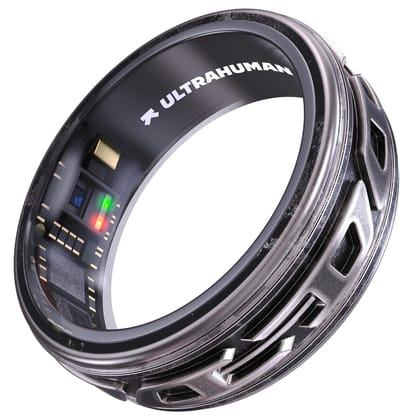 ULTRAHUMAN Diesel Ring I Fashion of The Future | Industrial Design Meets Performance I Size First | Smart Ring Activity Tracker for Men & Women | Actionable Health Insights | (Phantom, 6) ULTRAHUMAN Diesel Ring I Fashion of The Future | Industrial Design